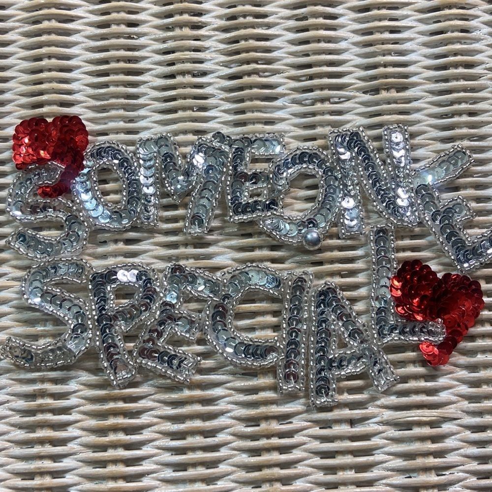 Vintage Someone Special Sequins And Rhinestone Patch